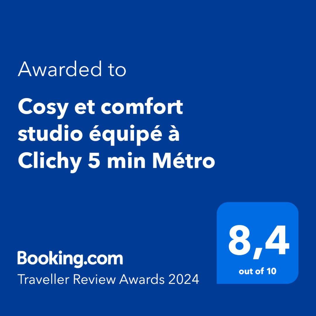Cosy Et Comfort Studio Equipe A Clichy 5 Min Metro Dış mekan fotoğraf